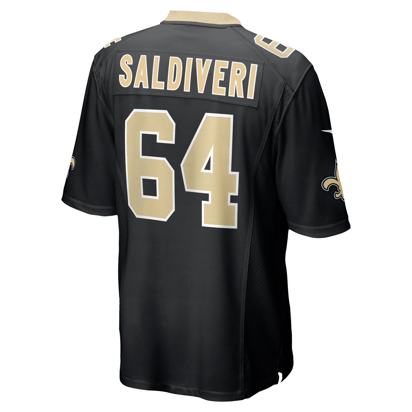 Nick Saldiveri New Orleans Saints Nike Team Game Jersey -  Black
