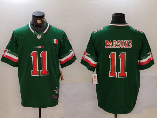 Men's Dallas Cowboys Micah Parsons Green Vapor F.U.S.E. Limited Jersey
