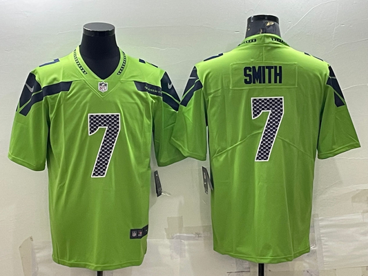 Men's Seattle Seahawks Geno Smith Green Game Jersey