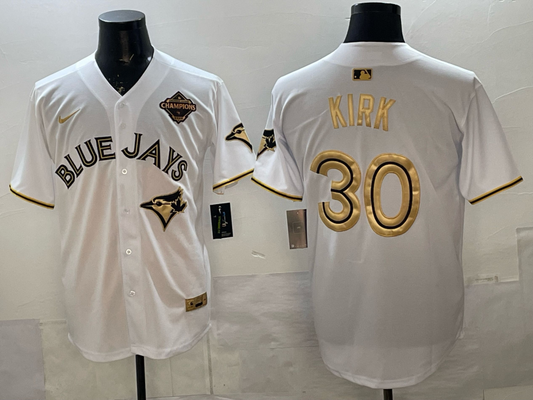 Men's Toronto Blue Jays Alejandro Kirk White Player Jersey