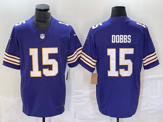 Men's Minnesota Vikings Joshua Dobbs Purple Classic Player Game Jersey