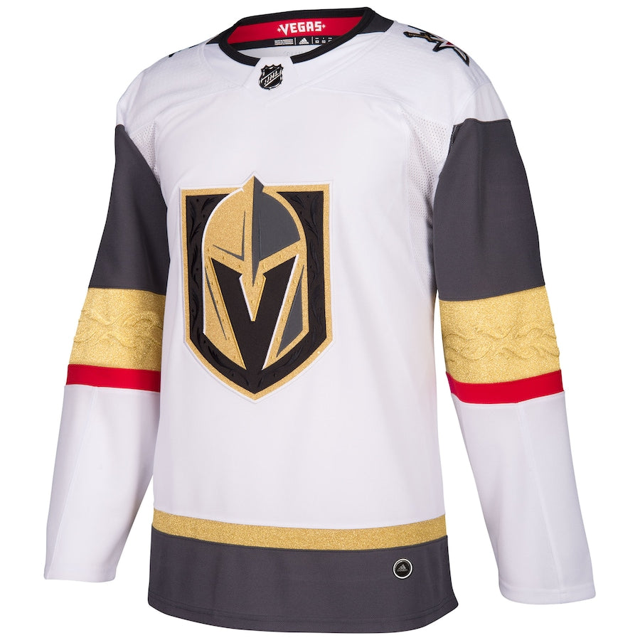 Custom Men's Vegas Golden Knights adidas White Away Blank Jersey