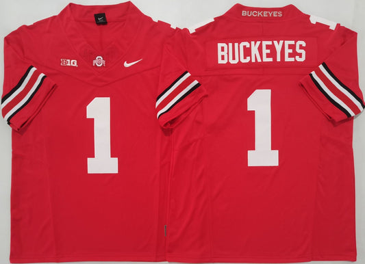Men's Ohio State Buckeyes Red Player Game Jersey