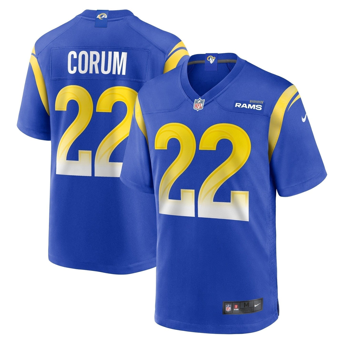 Blake Corum Los Angeles Rams Nike 2024 NFL active Game   Jersey - Royal