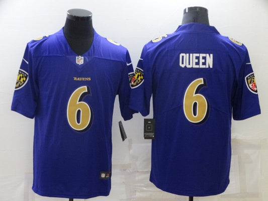 Men's Baltimore Ravens Patrick Queen Purple Game Jersey