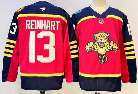 Men's Florida Panthers Sam Reinhart #13 Fanatics Red Premium Player Jersey