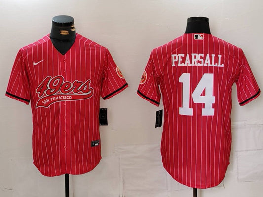 Men's San Francisco 49ers Ricky Pearsall Red Player Game Jersey