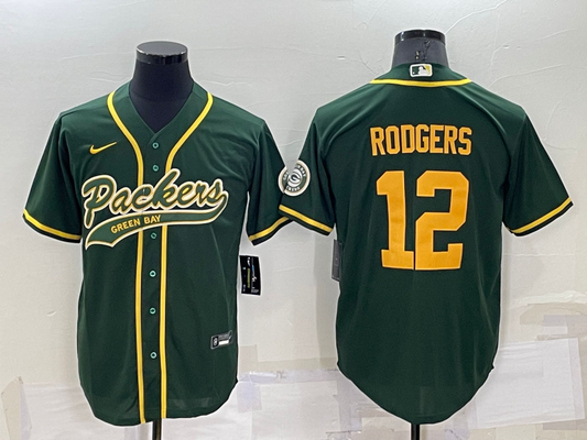 Men's Green Bay Packers Aaron Rodgers Green Player Jersey Joint Edition