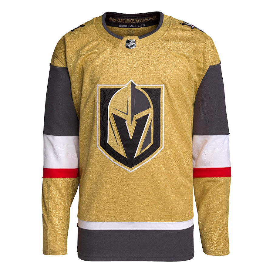 Custom Men's Vegas Golden Knights adidas Gold Home Primegreen Jersey