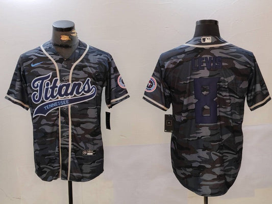 Men's Tennessee Titans Will Levis Grey Camouflage Player Jersey
