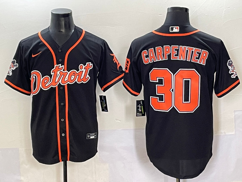 Men's Detroit Tigers Kerry Carpenter Black Limited Player Jersey