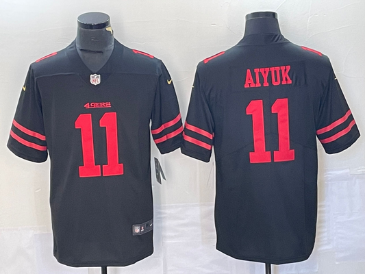 Men's San Francisco 49ers Brandon Aiyuk Black Game Jersey