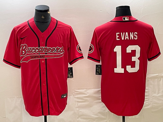 Men's Tampa Bay Buccaneers Mike Evans Red Player Jersey Joint Edition