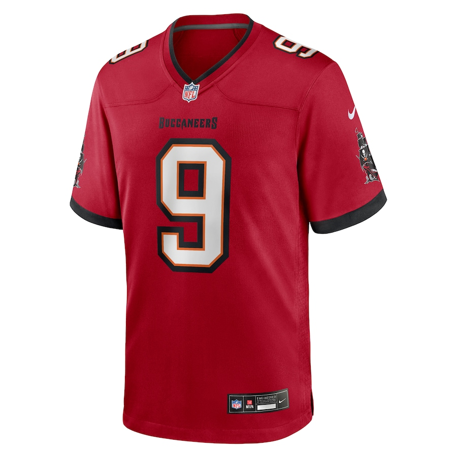 Men's Tampa Bay Buccaneers Emeka Egbuka Nike Red 2025 NFL Draft First Round Pick Game Jersey
