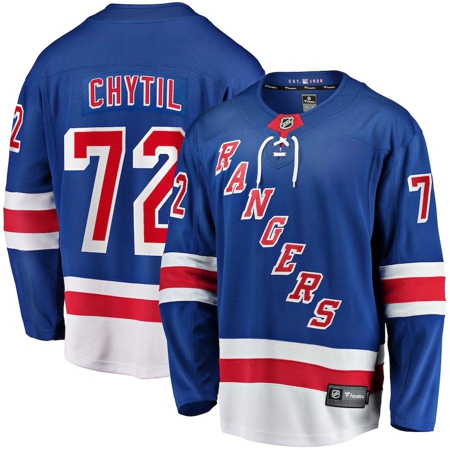 Men's New York Rangers Filip Chytil Blue Player Jersey
