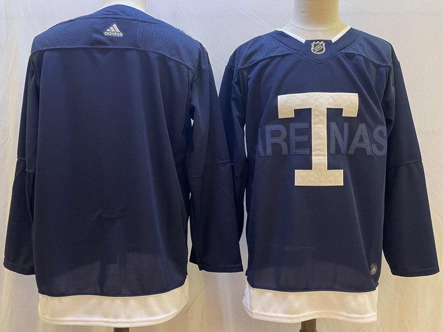 Men's Toronto Maple Leafs Blue Blank Player Game Jersey1
