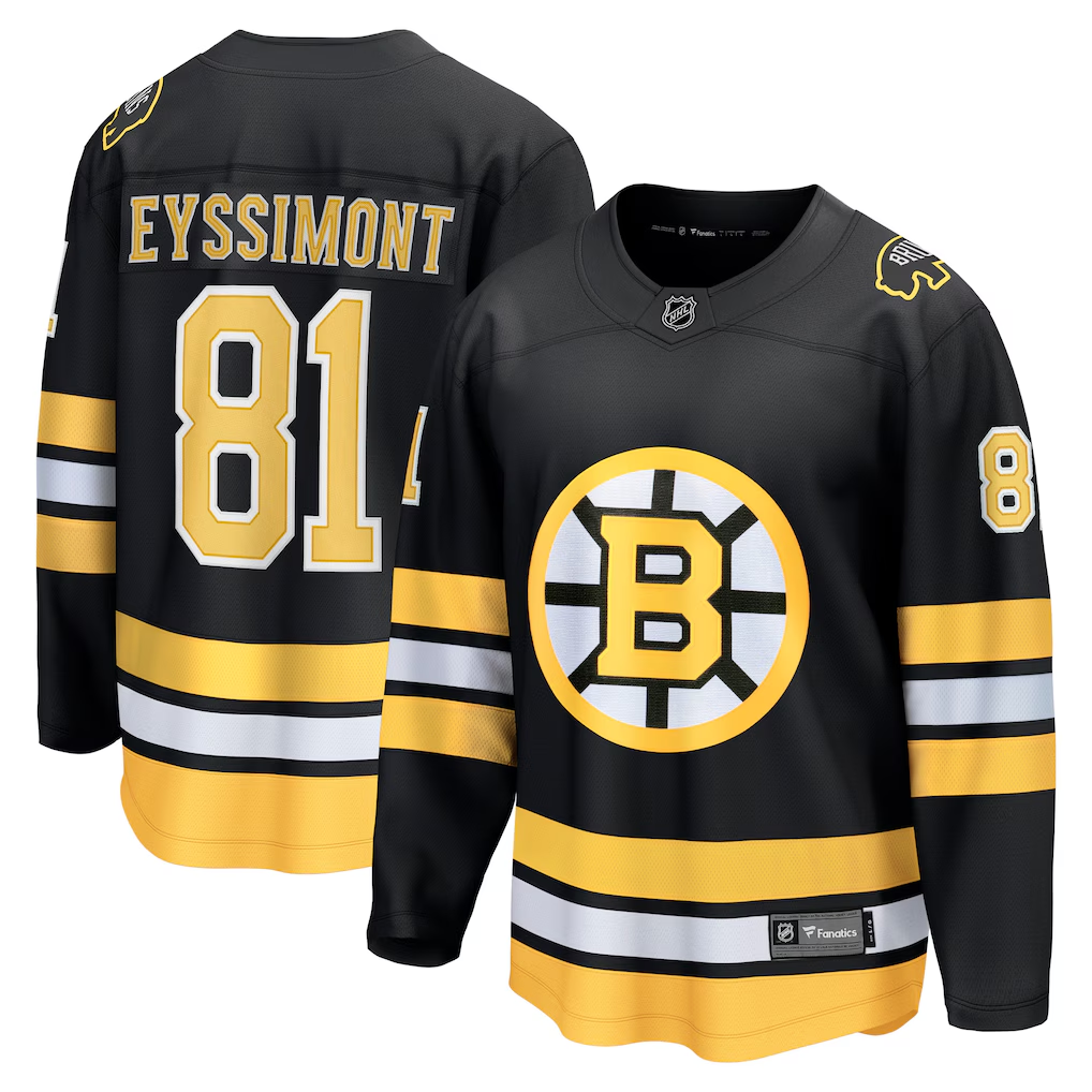 Men's Boston Bruins Michael Eyssimont #81 Fanatics Black Home Breakaway Player Jersey