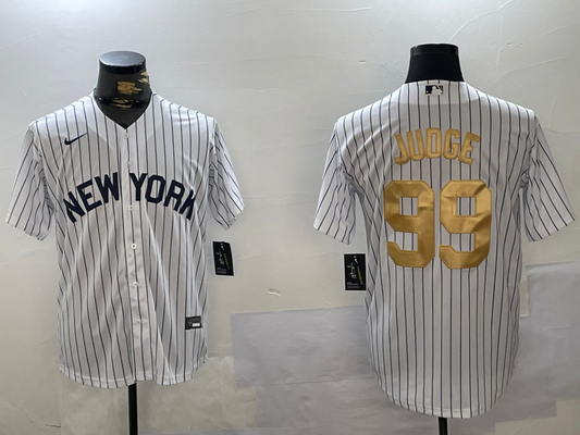 Men's New York Yankees Aaron Judge White Game Player Jersey