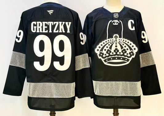 Men's Los Angeles Kings Wayne Gretzky #99 Fanatics Black Breakaway Player Jersey