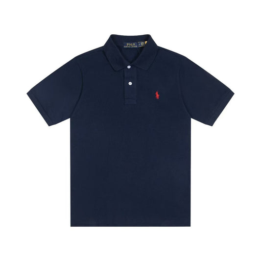 Striped embroidered polo shirt
