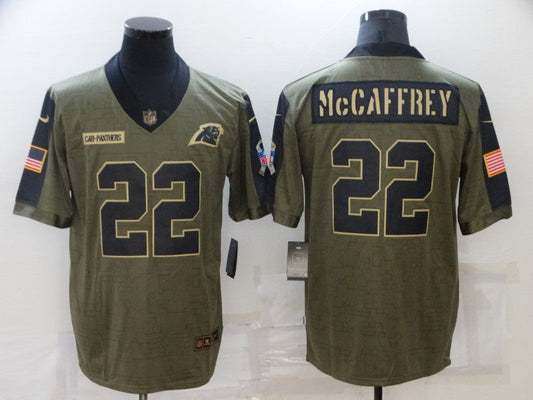 Men's Carolina Panthers Christian McCaffrey Brown Player Game Jersey