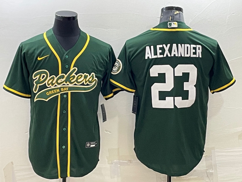 Men's Green Bay Packers Jaire Alexander Green Game Jersey Joint Edition