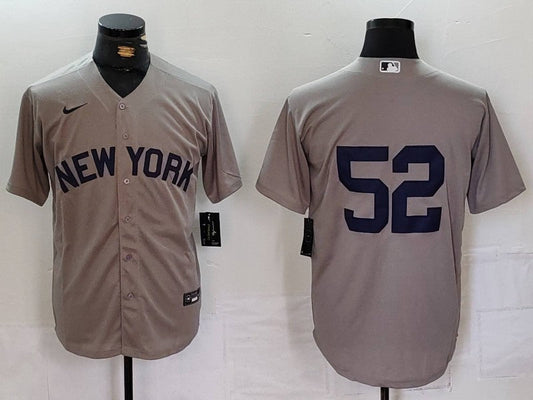 Men's New York Yankees CC Sabathia Gray Replica Player Jersey