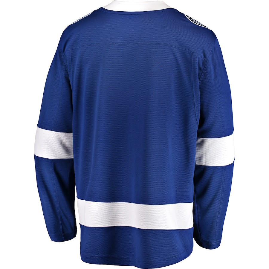 Custom Men's Tampa Bay Lightning Blue Breakaway Home Jersey