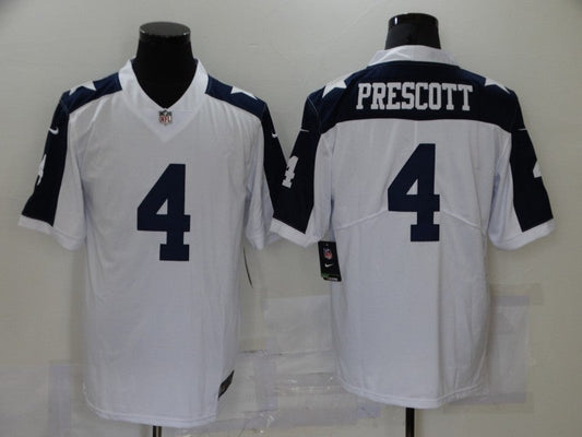 Men's Dallas Cowboys Dak Prescott White Player Game Jersey