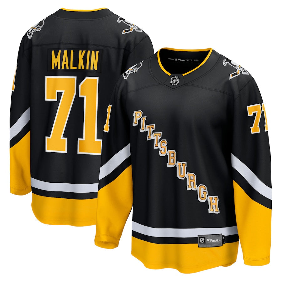Men's Pittsburgh Penguins Evgeni Malkin Fanatics Black Alternate Premier Breakaway Jersey