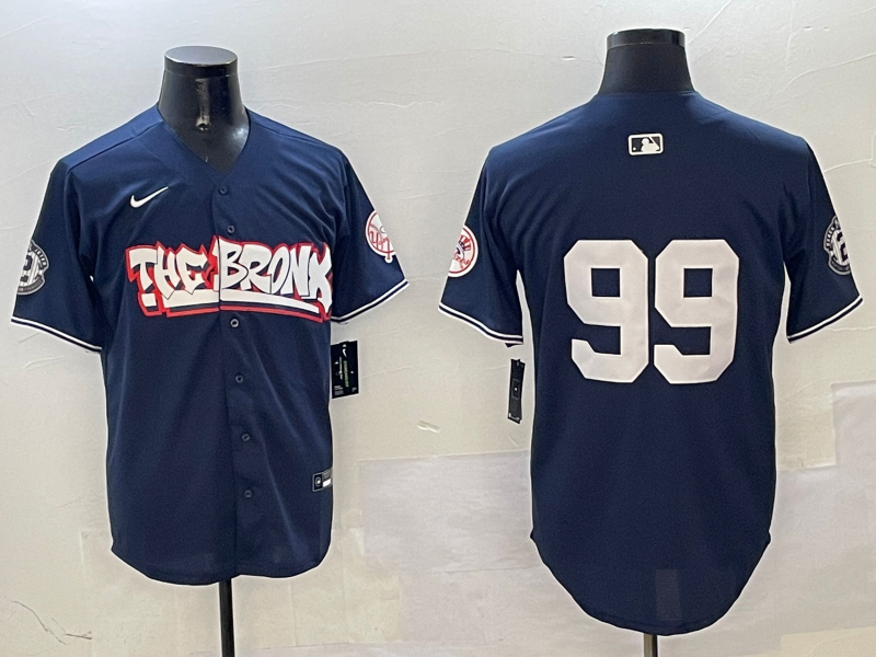 Men's New York Yankees Aaron Judge Navy Replica Player Name Jersey