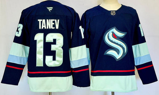 Men's Seattle Kraken Brandon Tanev Fanatics Navy Home Breakaway Player Jersey