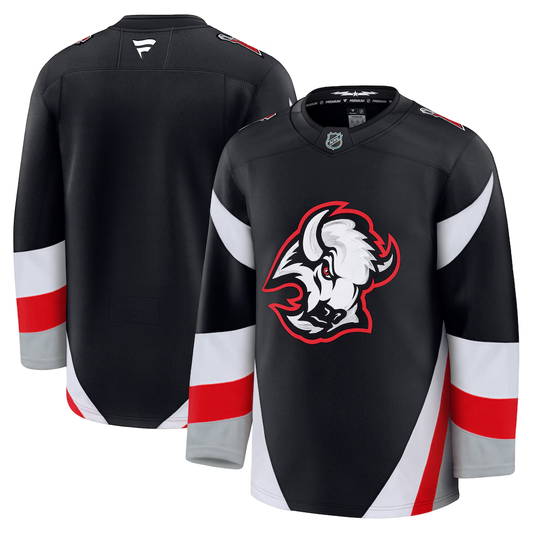 Men's Buffalo Sabres Fanatics Black Alternate Premium Blank Jersey