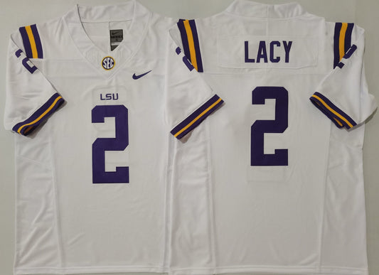 Men's LSU Tigers Kyren Lacy White Player Jersey