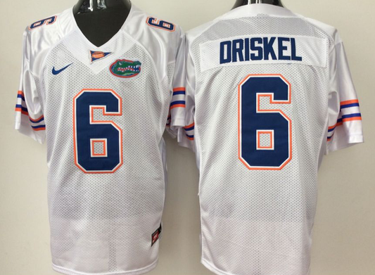 Men's Florida Gators Jeff Driskel White Player Game Jersey