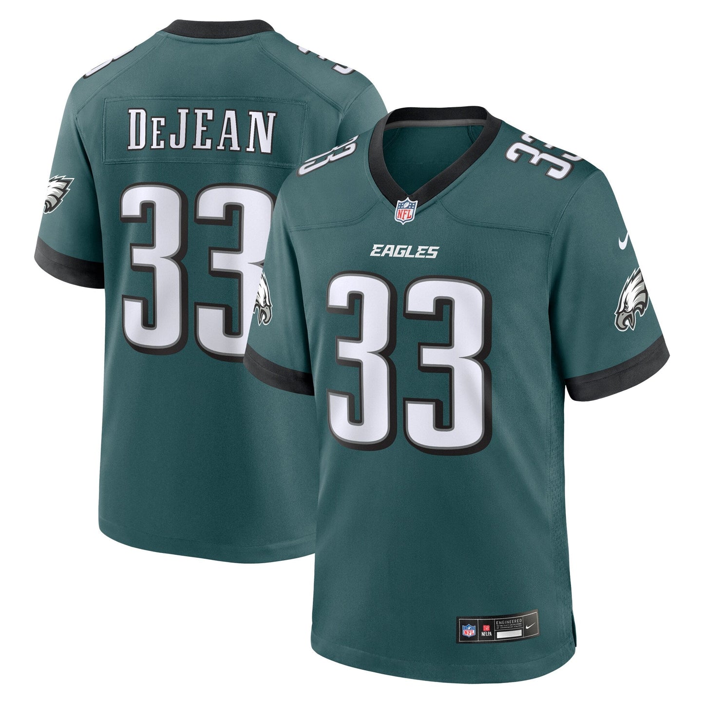 Philadelphia Eagles Cooper DeJean Green Game Jersey