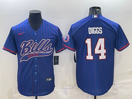 Men's Buffalo Bills Stefon Diggs Royal Player Jersey Joint Edition