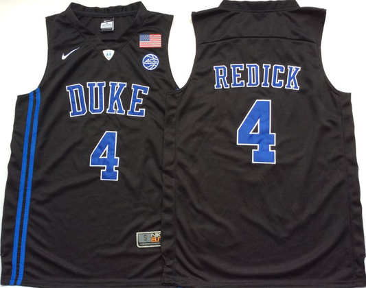 Men's Duke Blue Devils J.J Redick Black Player Game Jersey