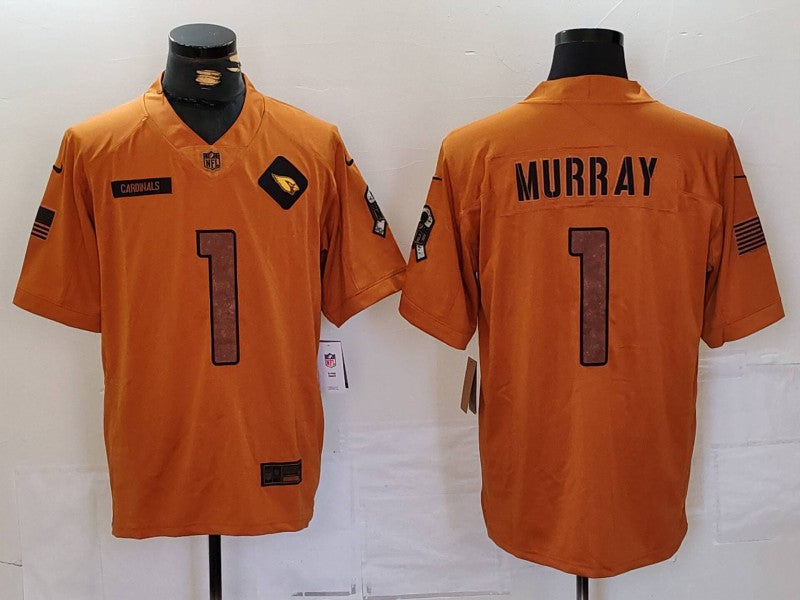 Men's Arizona Cardinals Kyler Murray Brown 2023 Salute To Service Limited Jersey
