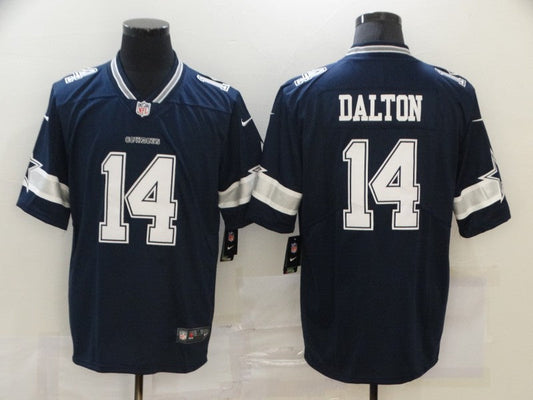 Men's Dallas Cowboys Andy Dalton Navy Game Player Jersey