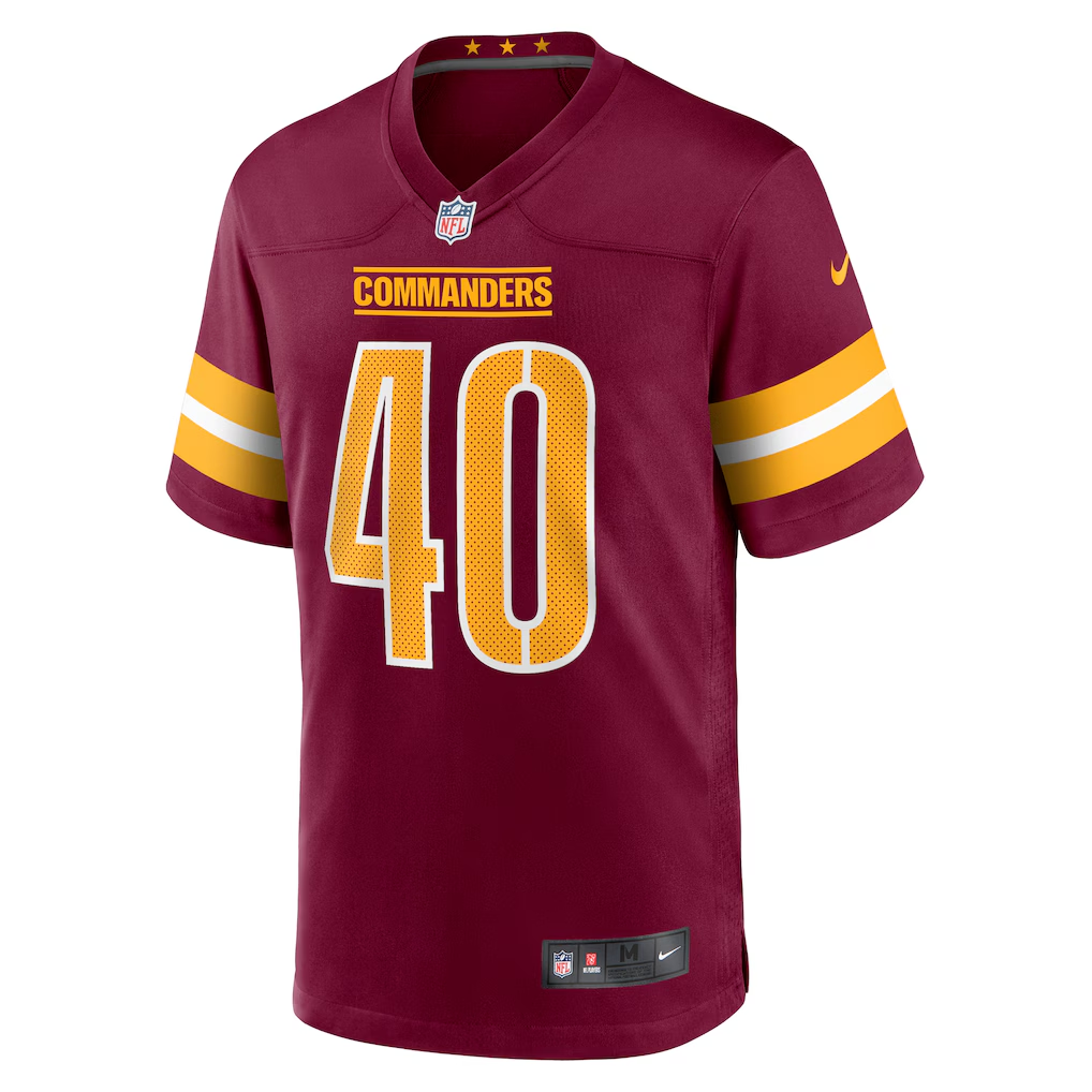 Men's Nike Tyler Owens Burgundy Washington Commanders Game Jersey