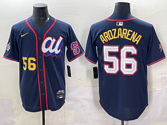 Men's American League Randy Arozarena Navy 2025 All-Star Edition Limited Player Jersey