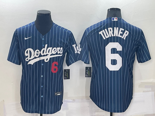 Men's Los Angeles Dodgers Trea Turner Blue Player Jersey