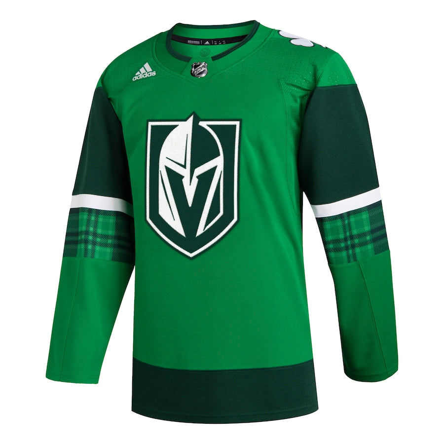 Custom Men's Vegas Golden Knights adidas Kelly Green 2023 St. Patrick's Day Primegreen Authentic Jersey