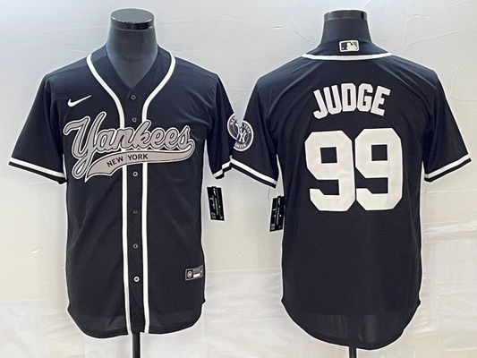 Men's New York Yankees Aaron Judge Black Player Jersey Joint Edition