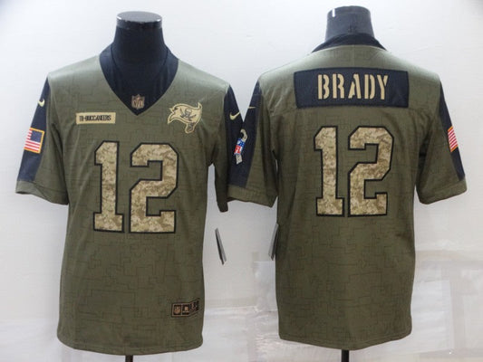 Men's Tampa Bay Buccaneers Tom Brady Brown Game Jersey