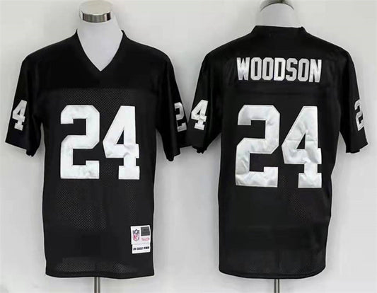 Men's Oakland Raiders Charles Woodson Mitchell & Ness Black Legacy Replica Jersey