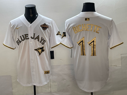 Men's Toronto Blue Jays Bo Bichette White Player Jersey