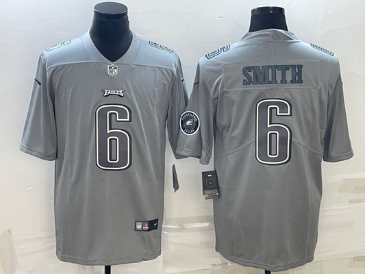 Men's Philadelphia Eagles DeVonta Smith Gray Atmosphere Fashion Game Jersey