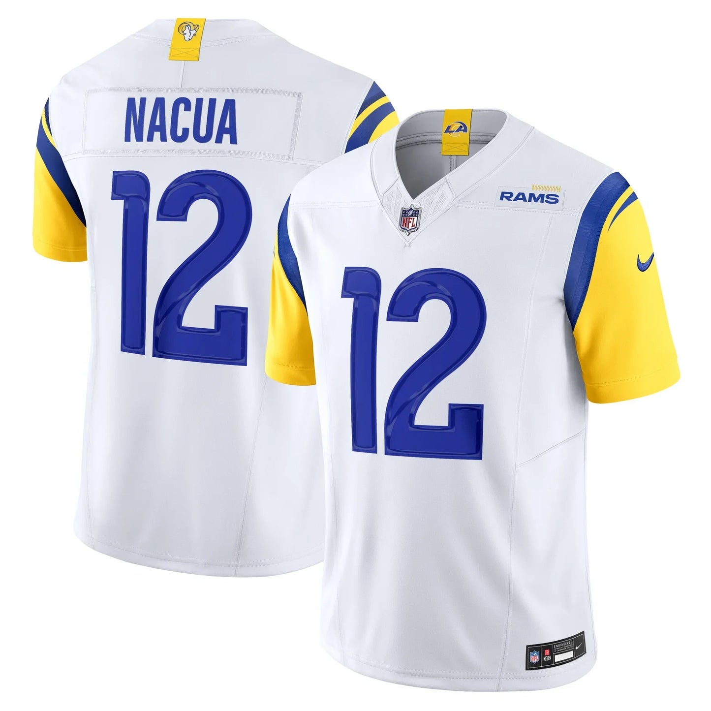 Men's Nike Puka Nacua White Los Angeles Rams Vapor F.U.S.E. Limited Jersey